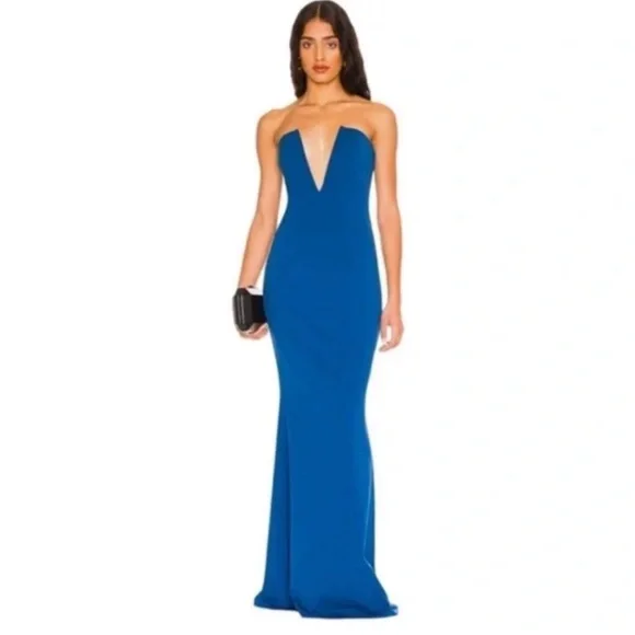 Katie May Crush Gown NWT Ocean Large - Picture 1 of 7